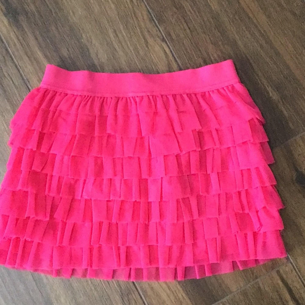 NWOT girls tulle ruffled skirt